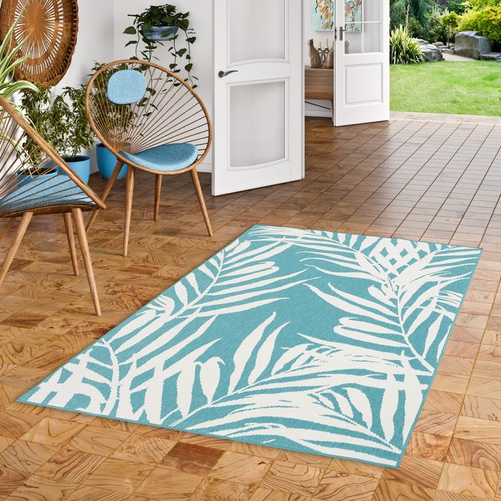 Actual product image Pergamon In- und Outdoor Teppich Beidseitig Cape Cod Blätter (120 x 160 cm)