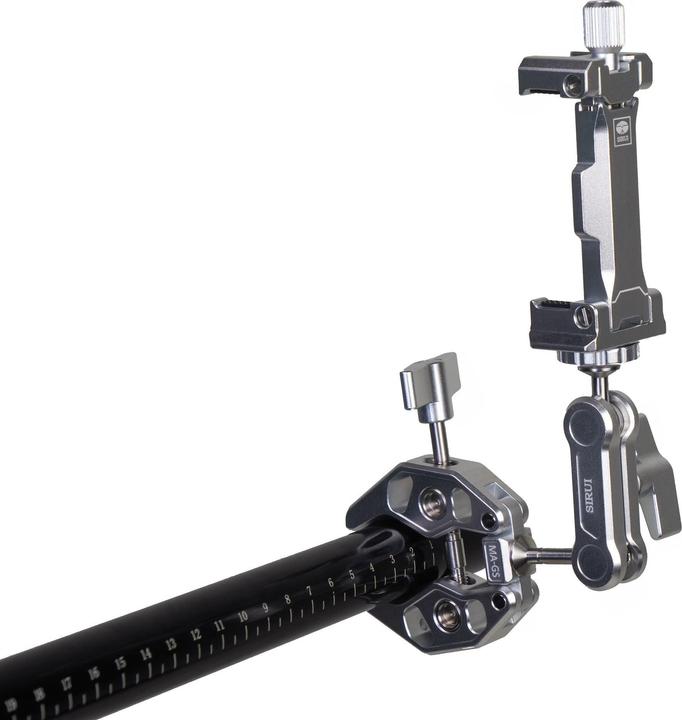 Actual product image Sirui MA-GS Crap Clamp with Magic Arm and Smartphone Holder Silver (Stand clamp)