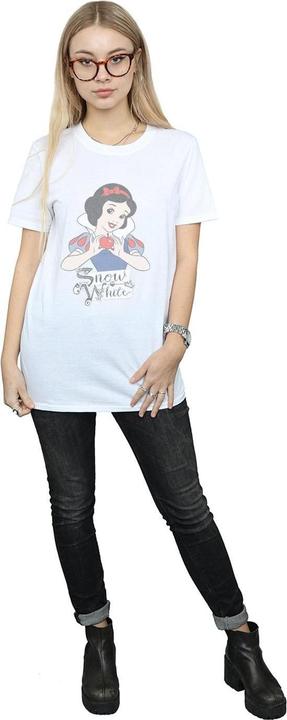 Actual product image Disney Princess Womens/Ladies Snow White Apple Cotton Boyfriend T-Shirt (XL)