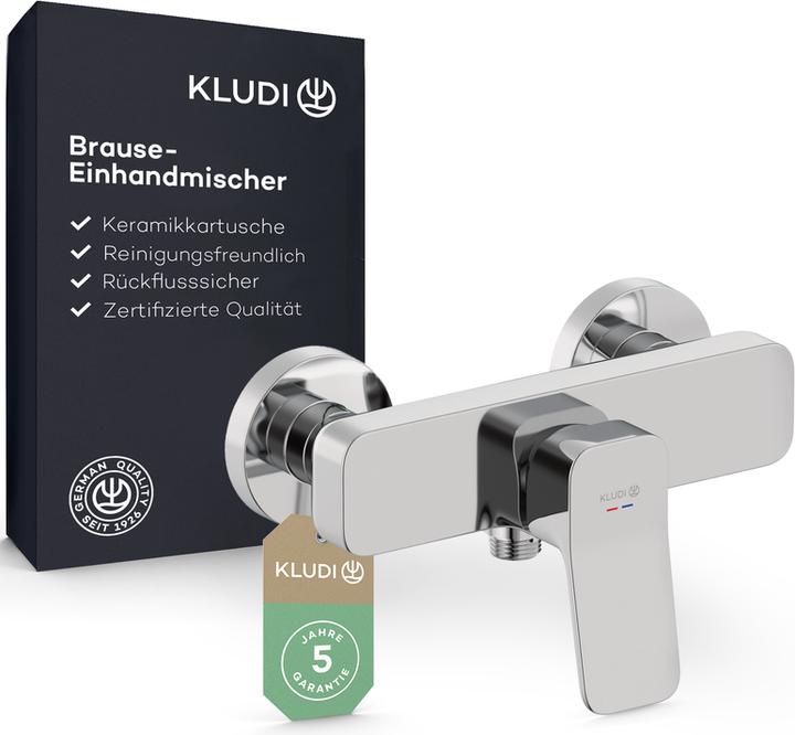 Kludi X1 Duscharmatur Aufputz, Brause-Einhandmischer