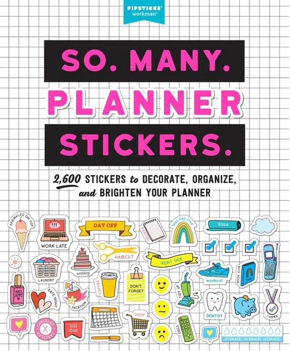 Actual product image So. Many. Planner Stickers (English, Pipsticks®+Workman®, 2019)