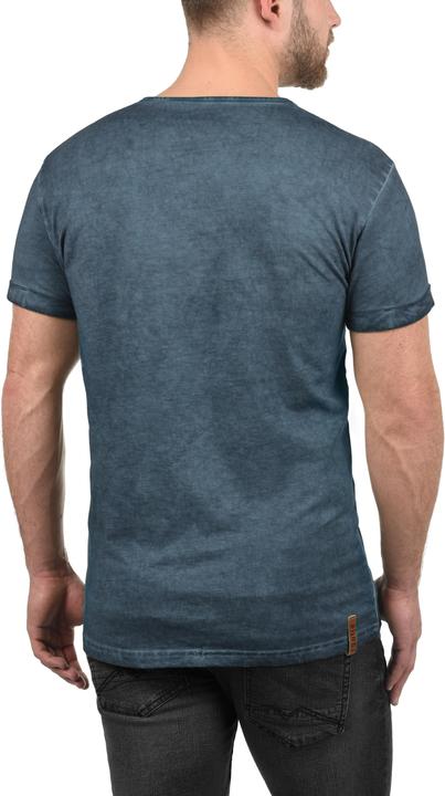 Immagine prodotto Solid Tihn T-Shirt A Maniche Corte Maglietta Da Uomo Con Collo Grandad In Cotone 100% (XL)