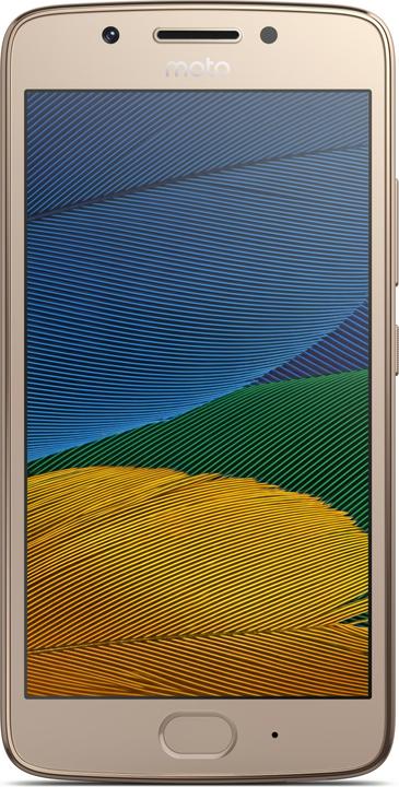 Actual product image Motorola Moto G5 (16 GB, Fine Gold, 5", Dual SIM + SD, 13 Mpx, 4G)