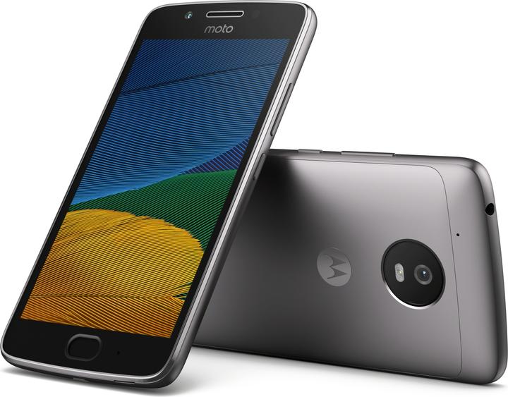 Actual product image Motorola Moto G5 (16 GB, Lunar Gray., 5", Dual SIM + SD, 13 Mpx, 4G)