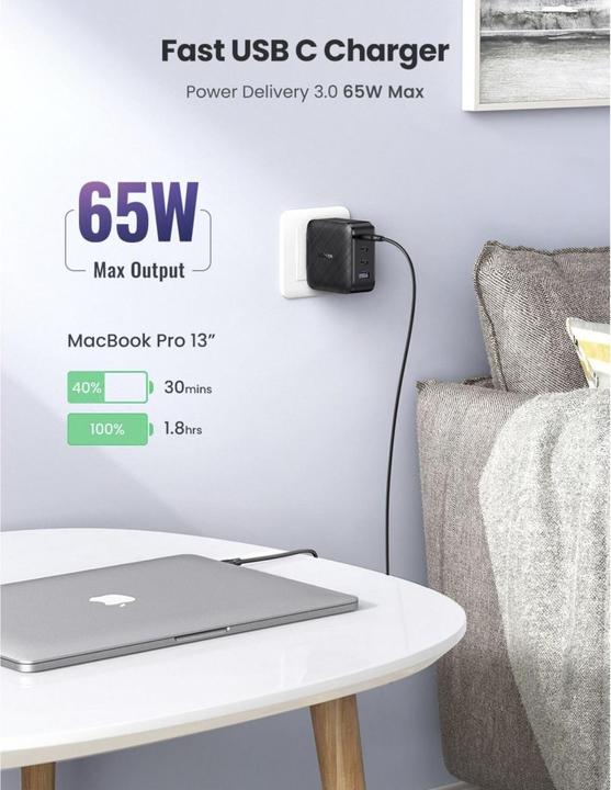 Produktbild Ugreen Schnellladegerät (65 W)