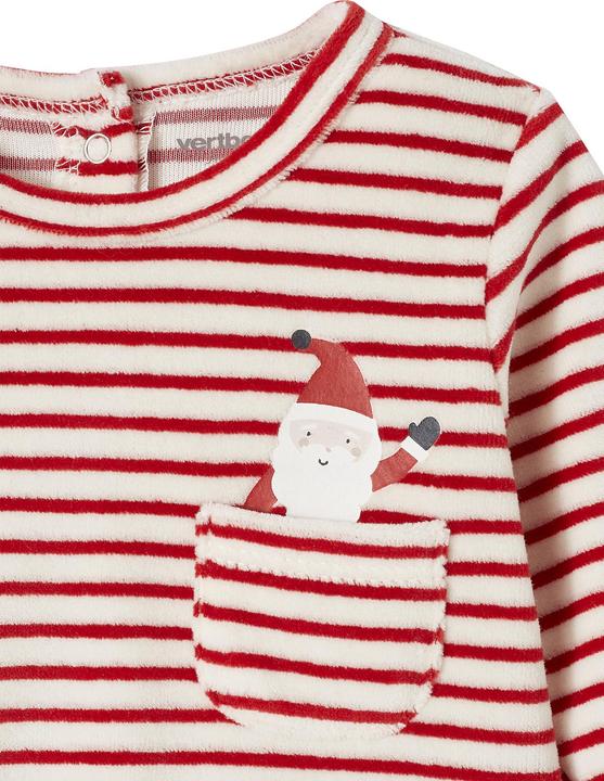 Produktbild Vertbaudet Weihnachtlicher Baby Samt-Schlafanzug Oeko-Tex