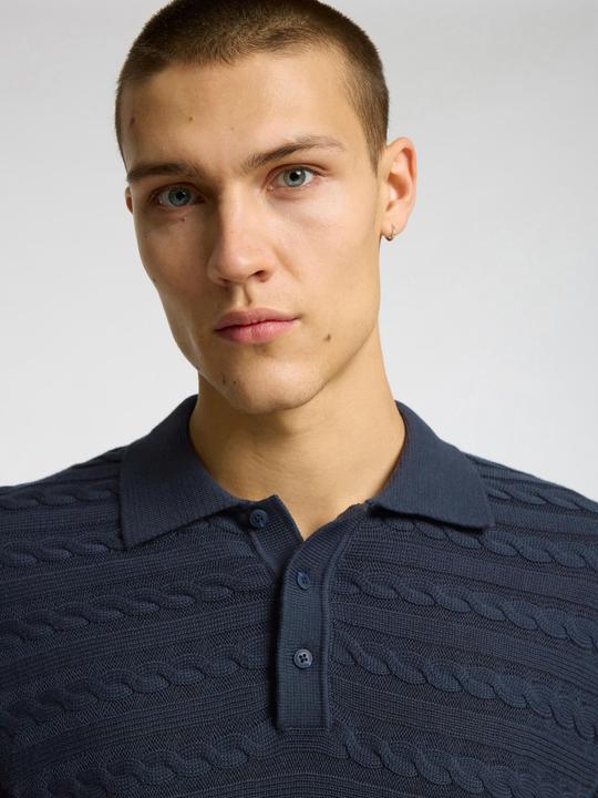 Image du produit Selected Homme Kurzärmeliges Polohemd aus Strick (M)