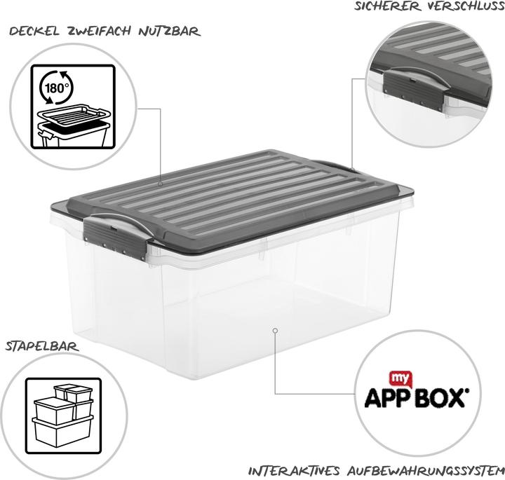 Immagine prodotto Rotho Compact (39,5 x 27,5 x 18 cm, 13 l)