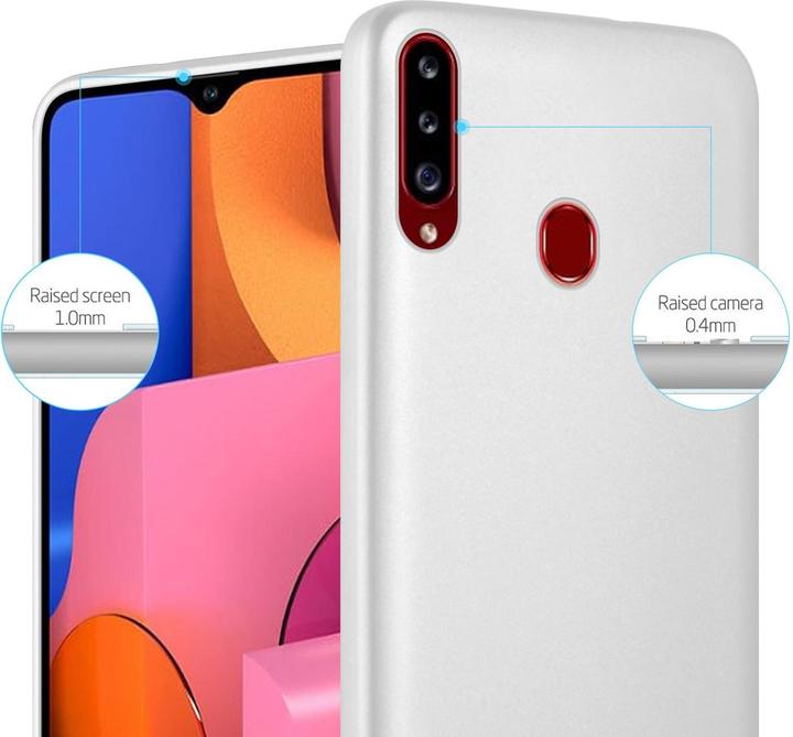 Productafbeelding Cadorabo TPU Matte Metallic hoes (Samsung Galaxy A20)