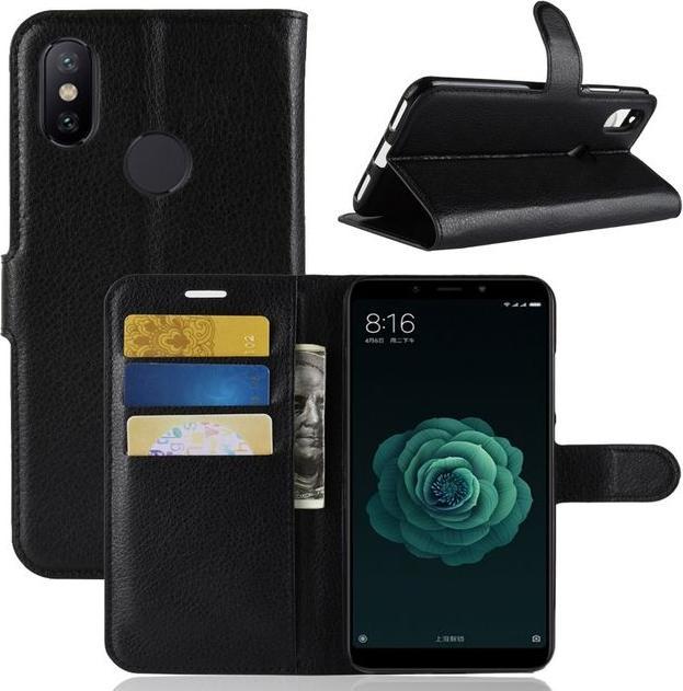 Productafbeelding MU Classic Litchi Leren Boekomslag Serie (Xiaomi Mi A2 Lite?)