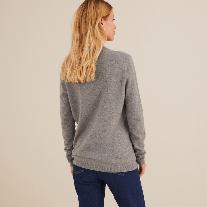 Actual product image Anne Weyburn Stand-up collar jumper (W36/L38)