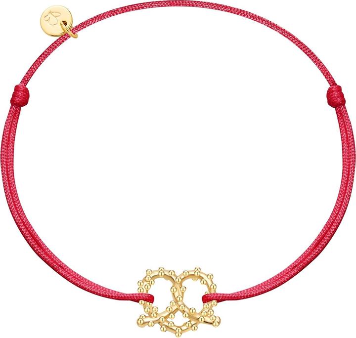 Immagine prodotto Glanzstücke München Bracciale da donna con cuore pretzel - 36378 (22 cm, Argento)