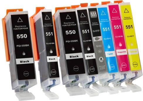 Produktbild Hermex Kompatible Tintenpatrone XL für Canon PIXMA MX725 (M, PGBK, Y, C, BK)