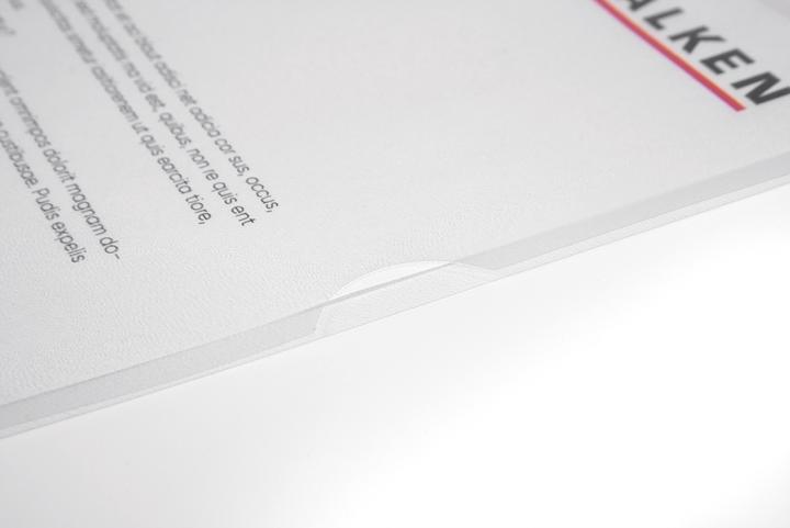 Actual product image Falken 100 Transparent pockets DIN A4 transparent grained 0,12 mm (A4, 100 x)