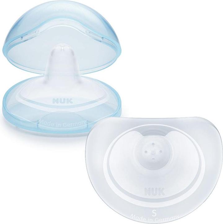 Image du produit NUK Protège-mamelons pour mamelons sensibles, taille S, 2 pièces, boîte de protection incluse (S)
