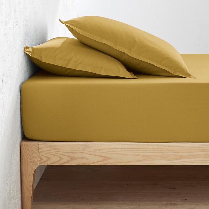 Actual product image La Redoute Interieurs Scenario fitted sheet made of cotton percale (180 x 200 cm)