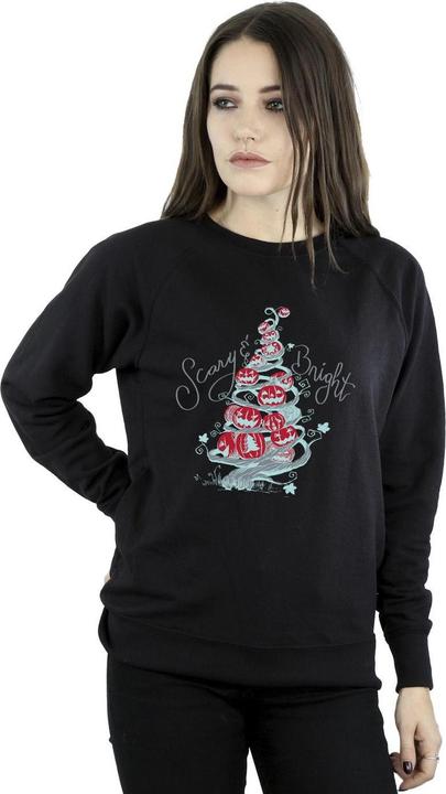 Actual product image Disney Womens/Ladies The Nightmare Before Christmas Scary & Bright Sweatshirt (XL)