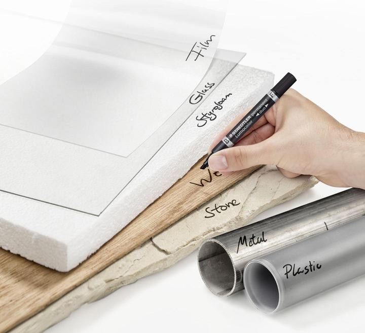 Image du produit Staedtler Lumocolor® permanent duo 348 B (Noir, 4 mm, 1 x)
