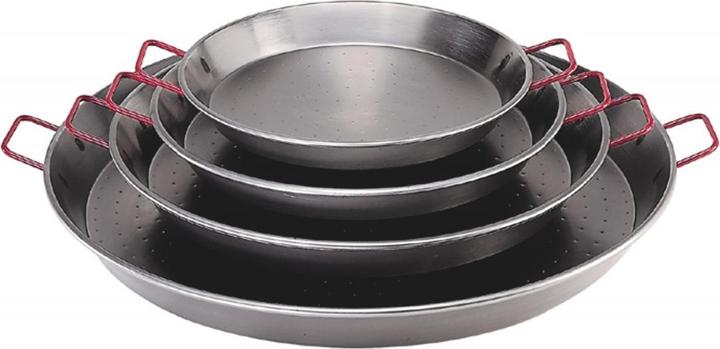 de Buyer La Lyonnaise poêle à paella Viva España avec 2 poignées (60 cm, Poêle à paella, Acier)