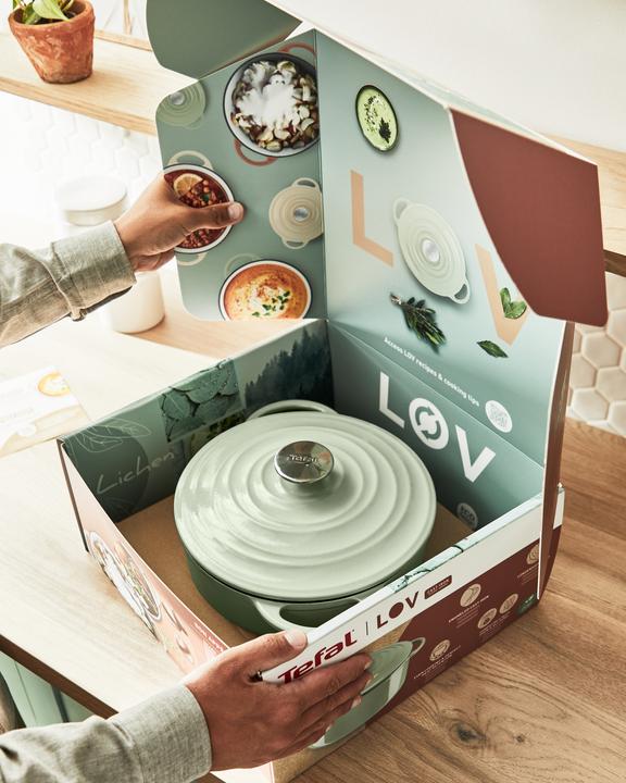 Produktbild Tefal LOV Bräter (28 cm, Bräter + Schmortopf, Kochtopf, Gusseisen)
