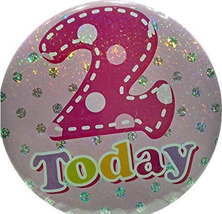 Produktbild Generic Glitzer Abzeichen 2 Geburtstag