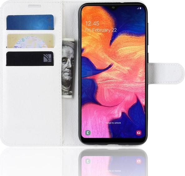 Actual product image MU Classic Litchi Leather Bookcover Series (Samsung Galaxy A10)