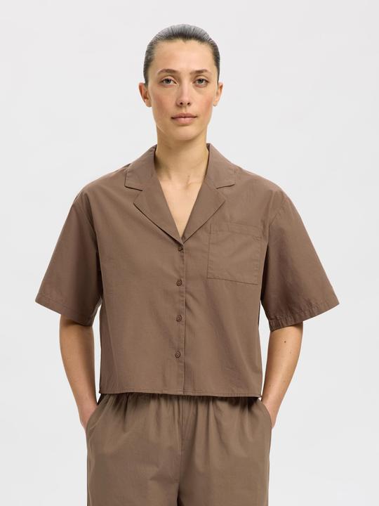 Image du produit Selected Femme Kurzarm Crop-Bluse (42)