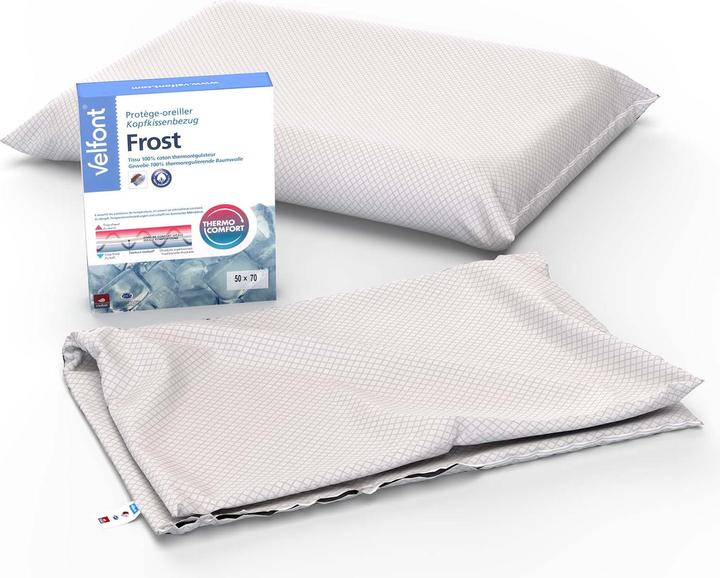 Image du produit Velfont Taie d'oreiller Frost 65 x 65 cm, Blanc (Taie d'oreiller, 65 x 65 cm)