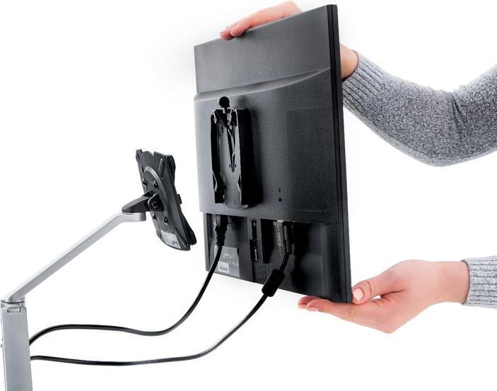 Actual product image Novus Monitor support arm Clu 2 2 - 7 kg silver Tischbef. (Table)