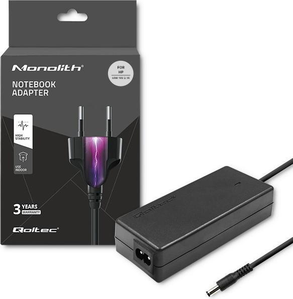 Produktbild Qoltec 51512.40W - Notebook - Indoor - 100-240 V - 50/60 Hz - 40 W - 19 V (40 W)