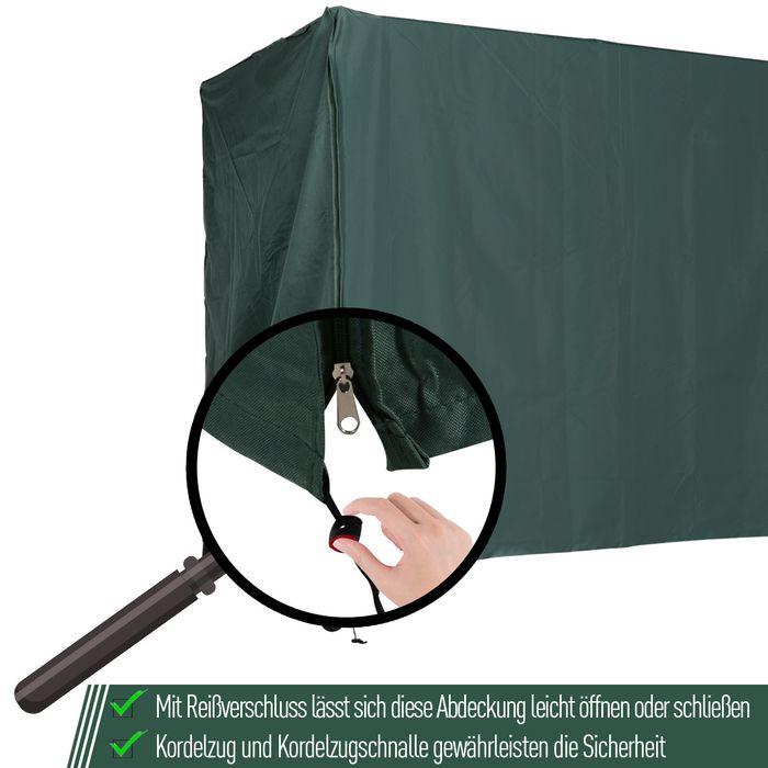 Produktbild Swisshandel24 Abdeckung Gartenschaukel Wasserfest Grün 177 x 114 x 152 cm