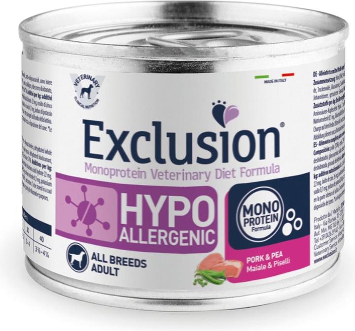 Immagine prodotto Exclusion Maiale e pisello ipoallergenici (Adulto, 24 pz., 200 g)
