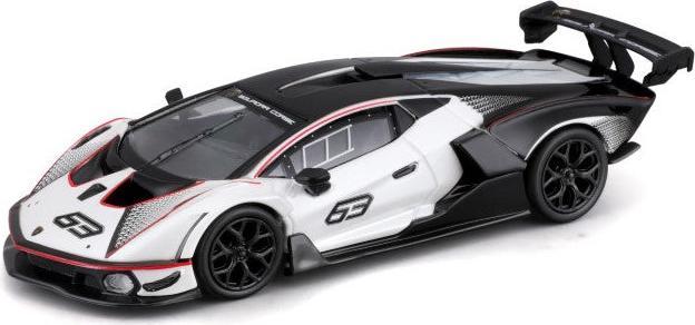 Productafbeelding Bburago 41167 Race - Lamborghini Essenza SCV12 #63 - 1:32 - bianco