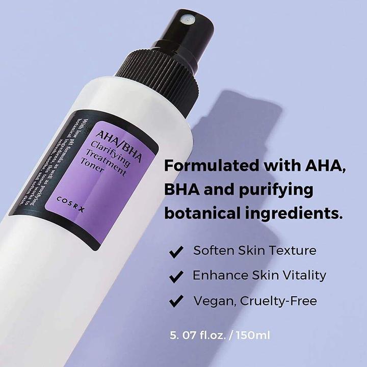 Actual product image Cosrx AHA/BHA Clarifying Treatment Toner (Tonic water, 150 ml)