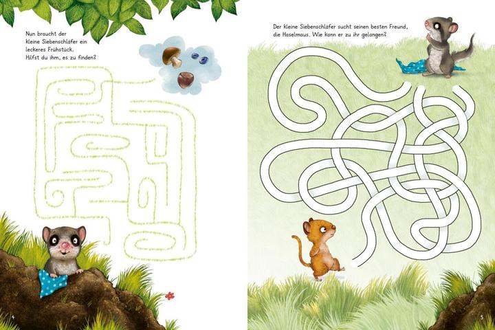 Immagine prodotto Der kleine Siebenschläfer: Zeig mir den Weg durchs Labyrinth! (Tedesco, Sabine Bohlmann, Scuole Kerstin, Christine Rechl, 2023)