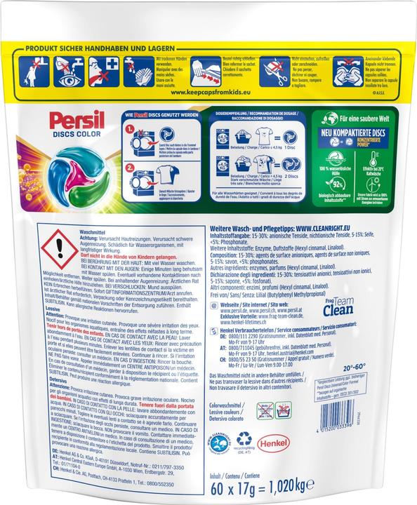 Produktbild Persil Color Discs (60 Waschgänge, Tabs)
