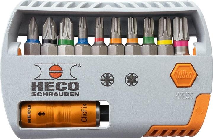Produktbild Heco Bit-Selector HECO- und Pozi-Drive mit Farbkodierung 11-tlg.