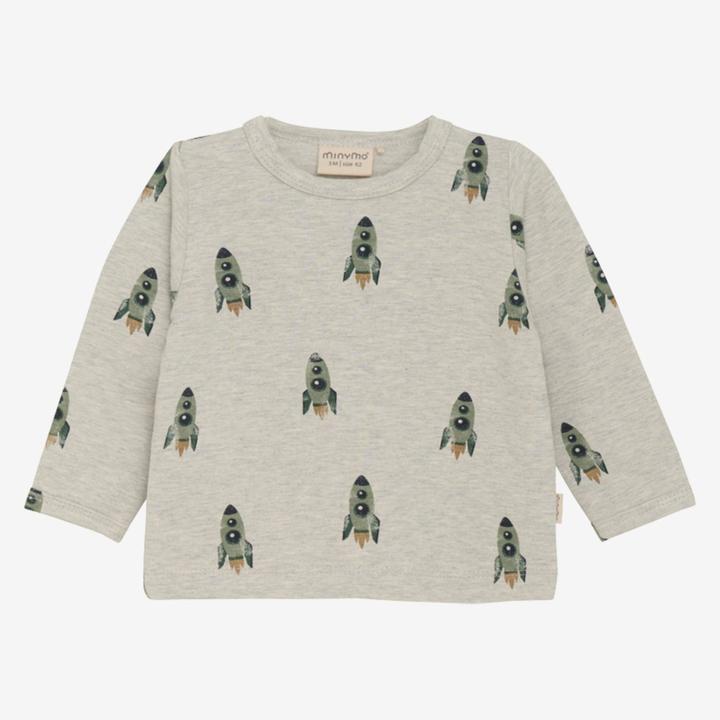 Image du produit Minymo Sweat-shirt à manches longues Fusée en bambou (68)