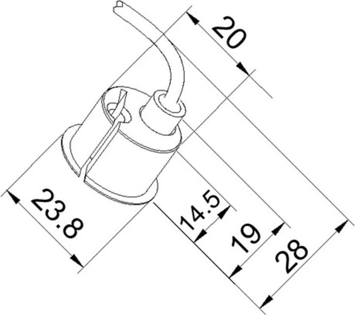 Image du produit Assa Abloy Contact magnétique DMCM-20 Z avec boucle anti-sabotage de type Z