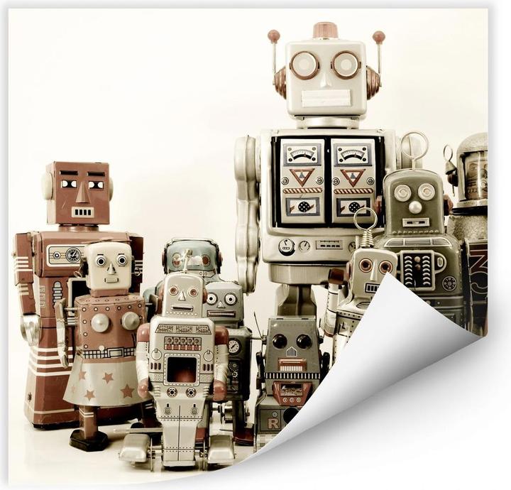 Produktbild Trenddeko Versammlung der Roboter (30 x 30 cm)