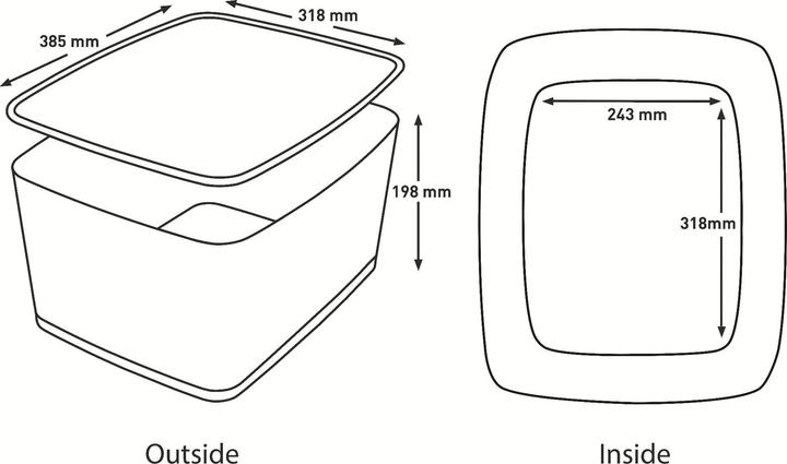 Immagine prodotto Leitz MyBox Large con coperchio (31,8 x 19,8 x 38,5 cm, 18 l)