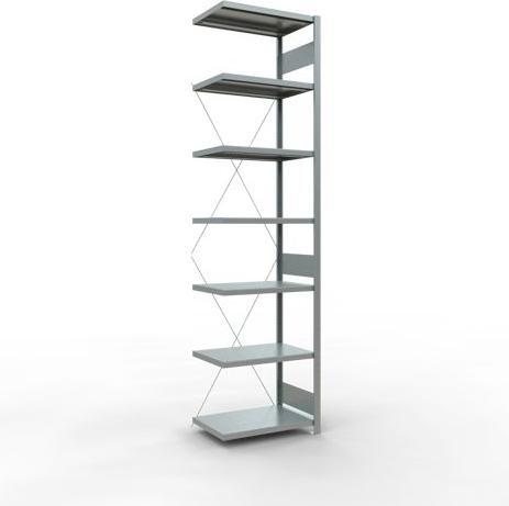 Stecksystem Anbauregal MULTIplus250 mit Kreuzstrebe