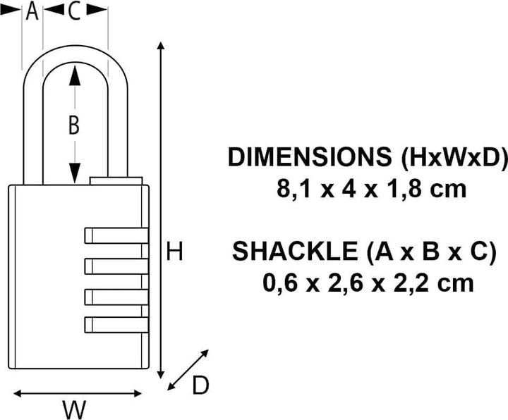 Image du produit Master Lock serrure à combinaison