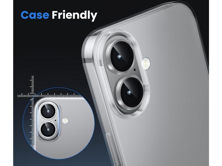 Actual product image Screenguard Camera Lens Protector protective glass Apple iPhone 16 (1 Piece, Apple iPhone 16)