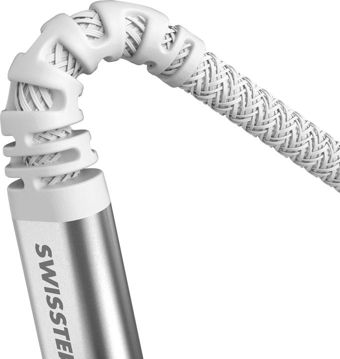 Actual product image Swissten Data Cable Kevlar USB / USB-C 1.5 M White (1.50 m, USB 3.2 Gen 1)