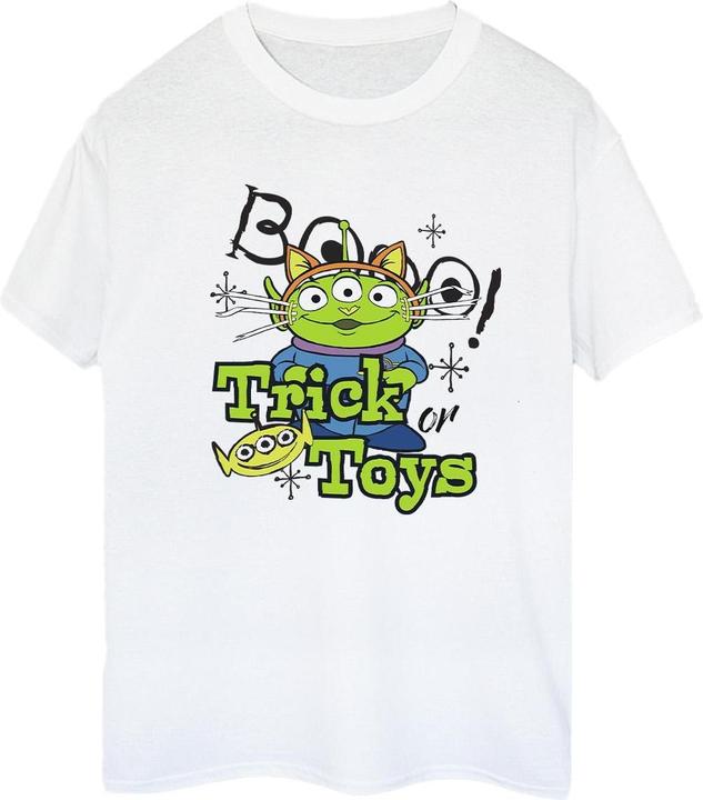Actual product image Toy Story Womens/Ladies Trick Or Toys Alien Cotton Boyfriend Halloween T-Shirt (S)