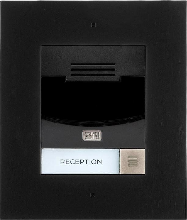 2N IP Solo 1 Ruf + HD Kam - UP Schwarz (Ethernet, Kabelgebunden)