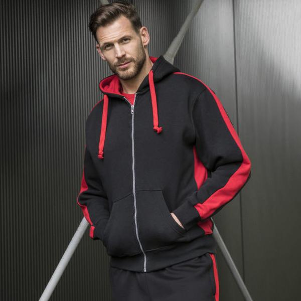 Immagine prodotto Awdis Giacca con cappuccio Just Hoods in poliestere sportivo a contrasto (L)