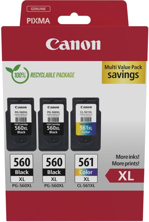 Actual product image Canon PG-560XLx2/CL-561XL Ink Cartridge (M, FC, C, Y)