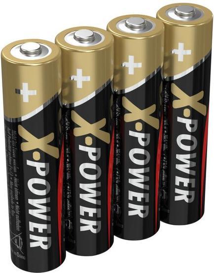 Image du produit Ansmann X-Power Pile alcaline Micro AAA / LR03 (4 pcs, AAA, 1300 mAh)